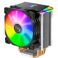 Кулер для процессора/ CPU Cooler JONSBO CR-1400 ARGB (160W, 4-pin PWM, 126mm, Al/ Cu, 4x6mm, ARGB, 1x92mm, 36.0CFM, 30.5dBA, 2300RPM, S: 1700/ 1200/ 115X, AM4/ AM5 Black) (CR-1400 ARGB(BLACK))