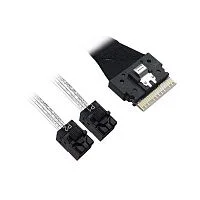 Кабель ACD-60002-ZC Slimline SASx8 (SFF8654) -to- 2 SAS HD (White) x4 (SFF8643 (NVMe Connection), for SupewrMicro backplanes, 1M, (аналог Broadcom 05-60002-00) {100} (ACD-60002-ZC (P5022DN10990-1))