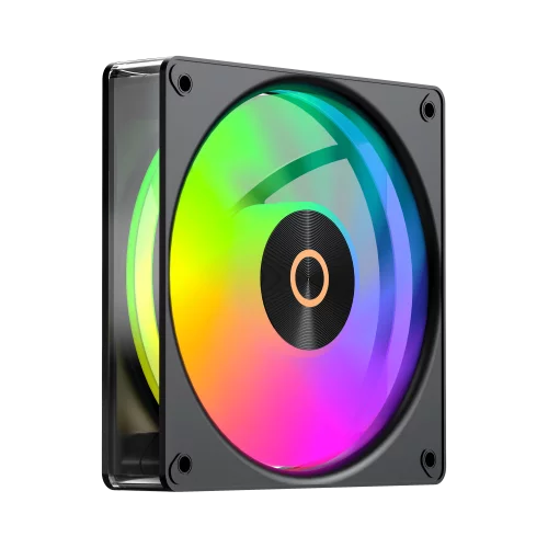 Кулер для корпуса/ Case Cooler Ocypus Gamma F12 Elite BK ARGB REVERSE BLADE (120x120x25mm, 4-pin PWM, ARGB, 56CFM, 26dBA, 1800RPM, Black) (GAMMA-F12-BK1AM01E-GL)