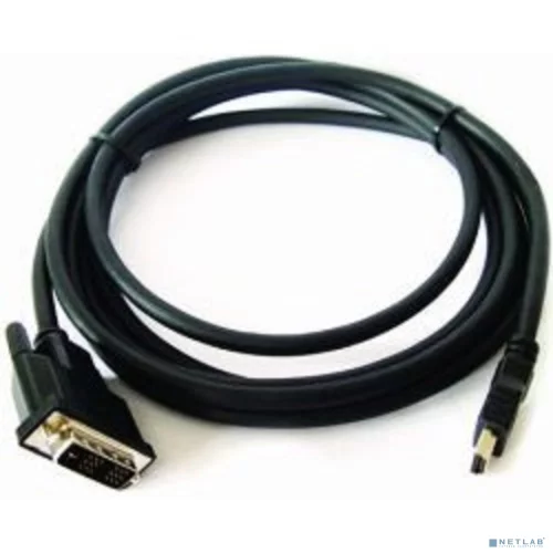 Кабель HDMI-DVI Gembird, 3.0м, 19M/ 19M, single link, черный, позол.разъемы, экран [CC-HDMI-DVI-10]