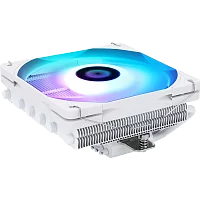 Кулер для процессора/ CPU Cooler Thermalright AXP-120 X67 White Argb (4-pin PWM, 52mm, Ni/ Cu, 6x6mm, ARGB, 1x120mm, 59CFM, 26.1dBA, 1800RPM, S: 1851/ 1700/ 1200/ 115X, 2011, 2066, AM5/ AM4, white) (AXP-120-X67-WH-ARGB)