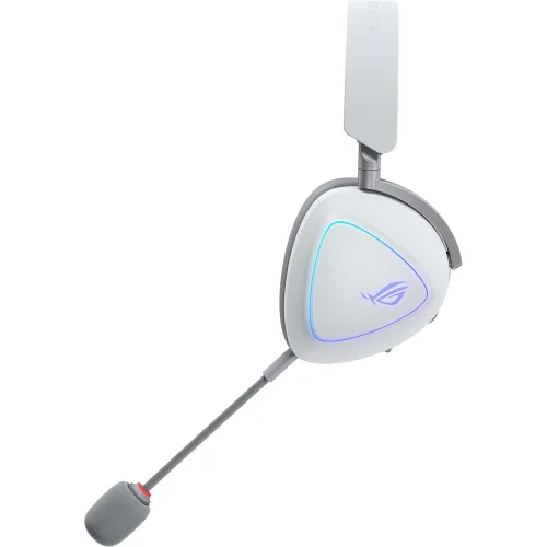 Гарнитура ASUS ROG DELTA II, 2.4GHz, Bluetooth,3.5mm, 315g, 20Hz~20kHz, RGB Lighting, Moonlight White (90YH03W0-BHUA10) фото 4