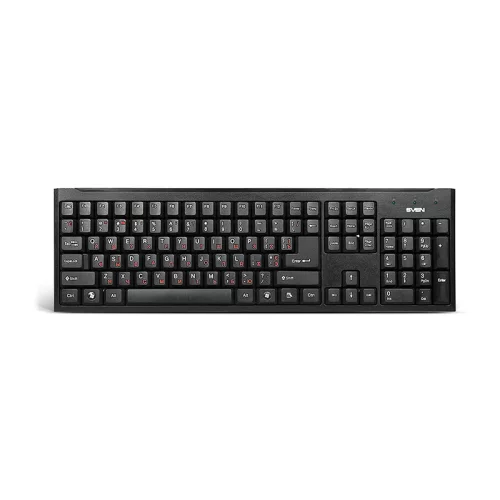 Клавиатура SVEN Standard 303 Power USB+PS/2 чёрная (SV-03100303PU)
