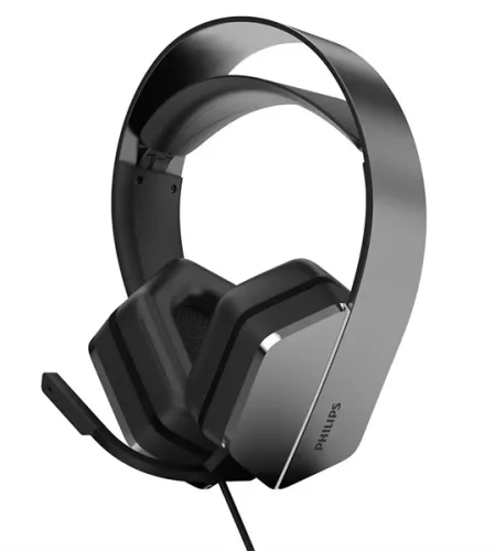 Philips Игровая гарнитура TAG5106BK, DTS Headphone:X 2.0, 2,4 ГГц беспроводное + BT5.2 + 3,5 мм, Излучатели 50 мм / LED-подсветка, Съемный однонаправленный м? (TAG5106BK/00)