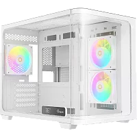 Корпус Компьютер без блока питания/ Case Ocypus Iota C50 Curve WH ARGB, Mini-Tower, TG, 3x120mm ARGB, 2xUSB-A 3.0 + 1xUSB-C, mATX, mITX White (IOTA-C50-WHD300CD-GL)