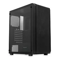 Корпус без блока питания/ Case HSPD M730, Mesh Mid Tower, Black, TG, 0.4 SPCC, no fans, E-ATX, ATX, mATX, mITX, 155/ 280/ 175-200mm, 2x2.5", 2x3.5", 7xPCI, 1xUSB-A 3.0, 2xUSB-A 1.0, 335x193x445mm (M730-TGBK)