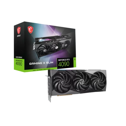 VGA MSI NVIDIA GeForce RTX 4090 GAMING X SLIM 24G 24GB, GDDR6X/384-bit, PCIe 4.0, 2xHDMI 2.1, 2xDP, 3.1-slot