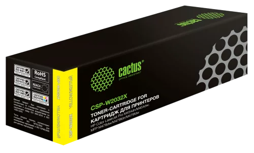 Картридж лазерный Cactus CSP-W2032X 415X желтый (6000стр.) для HP LJ M454/MFP M479