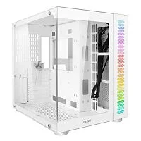 Ginzzu V580 RGB подсветка, закаленное стекло 1*USB 3.0,1*USB 2.0, AU Белый ATX (V580#NTL)