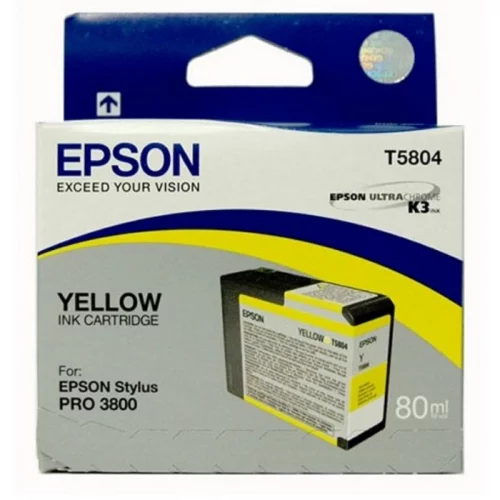 Струйные картриджи/ Epson Stylus Pro 3800 Ink Cartridge (80ml) Yellow (C13T580400)