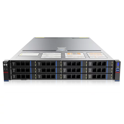 Серверная платформа/ Gooxi SL201-D12R-NV-G4 2u 12bay server with NVME bp,based on rapid sapphire 2xPCIe 5.0x16; 4xPCIe 5.0x8 2x 2.5