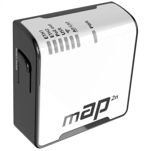 Маршрутизатор/ mAP Dual-Chain 2.4GHz micro AP, 650MHz CPU, 64MB RAM, 2xEthernet, PoE out (RBMAP2ND) фото 2