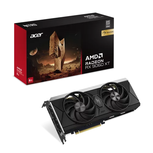 Видеокарта Acer RX9060XT NITRO OC 8GB GDDR6 128bit 2xDP HDMI 2FAN RTL (DP.Z4UWW.P01)