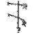 Кронштейн для 4-х мониторов ONKRON D421E (ONKRON D421E BLACK) (ONKRON D421E BLACK)