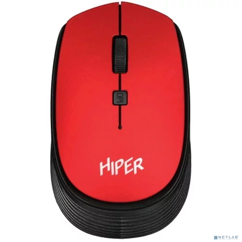 Мышь HIPER беспроводная HOMW-082 {1600dpi, красный, USB, 4кнп}