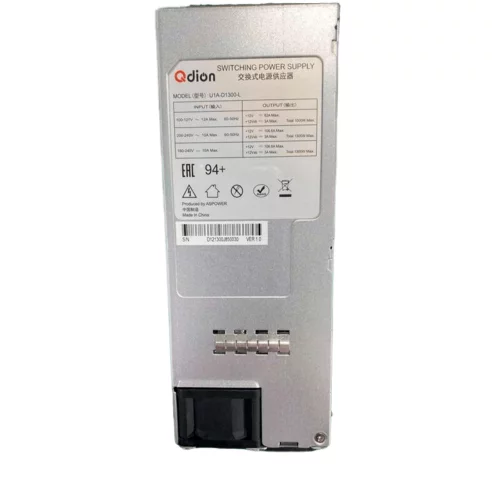 Блок питания серверный Qdion U1A-D1300-L CRPS 1300W (ШВГ=73.5*39*185mm), 94+ (ASPower) OEM