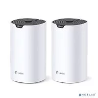 TP-Link Deco S7(2-pack), AC1900 Домашняя Mesh Wi-Fi система, до 600 Мбит/ с на 2,4 ГГц + до 1300 Мбит/ с на 5 ГГц, 3 встр.антенны, 3 гиг. порта (WAN/ LAN)