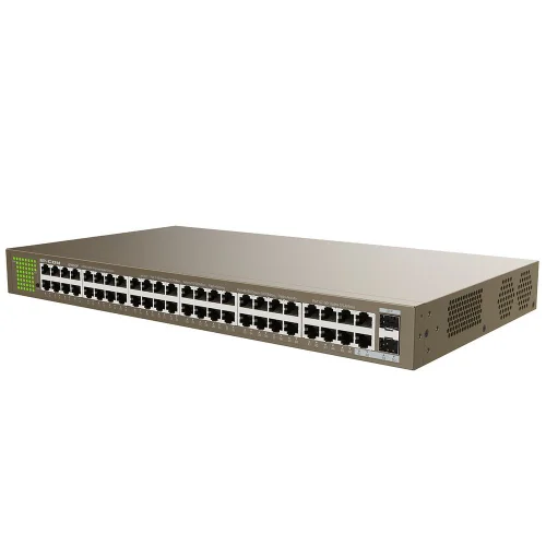 IP-COM G1050F Коммутатор неуправляемый, 48 портов, 48x1 Гбит/ с, SFP 2x1 Гбит/ с, установка в стойку, металлический корпус фото 2