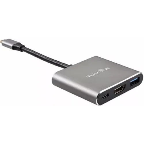 Telecom Кабель-концентратор USB3.1 TypeCm --]HDMI+USB3.0 +PD charging 4K@30Hz (TUC010T)