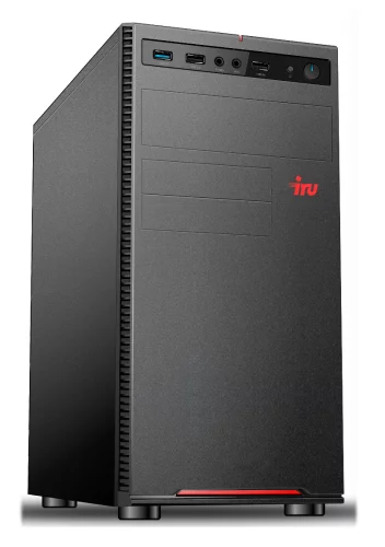 Компьютер IRU Home 510B5SE MT Core i5-11400 (2.6) 16Gb SSD256Gb DOS GbitEth 400W черный (1927457)