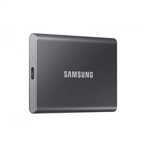 Внешние HDD и SSD/ Samsung External SSD T7, 500GB, Type-C, USB 3.2 Gen2, R/W 1050/1000MB/s, 85x57x8mm, Titan Gray (12 мес.) (MU-PC500T/WW) фото 2