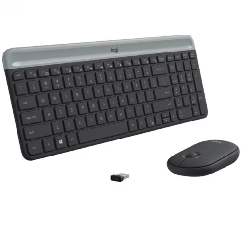 Комплект (клавиатура + мышь)/ Logitech Slim Wireless Keyboard and Mouse Combo MK470 GRAPHITE (920-009206) фото 2