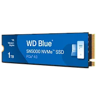 Твердотельный накопитель Western Digital Blue SN5000 SSD M2.2280 PCIe 4.0 1Tb, 5150MBs/4900MBs, TBW 600, WDS100T4B0E, 1 year