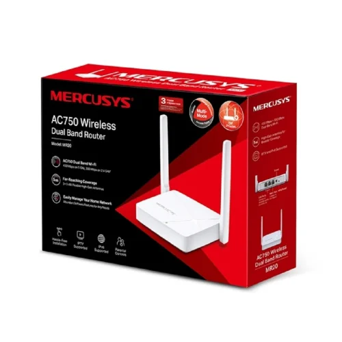 Mercusys MR20 Двухдиапазонный роутер Wi-Fi AC750 (MR20#NTL) фото 3