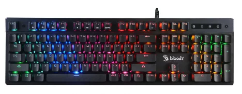 Клавиатура A-4Tech Bloody B500N black USB for gamer LED [1181122]