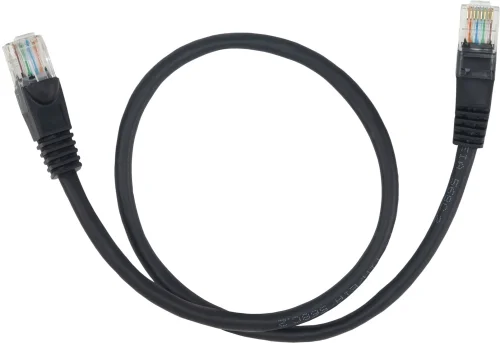 Патч-корд Buro UTP 4 пары cat.5E CCA molded 0.5м черный RJ-45 (m)-RJ-45 (m) (1645604) (1645604#MLN)