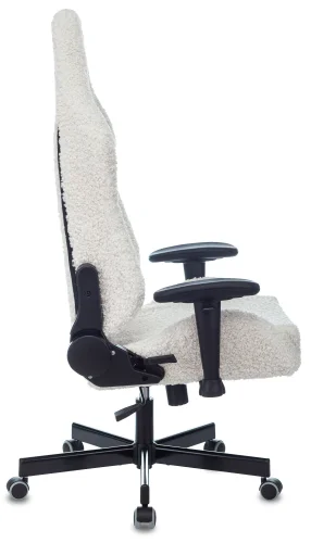 Кресло игровое Knight T1 молочный экомех с подголов. крестов. металл (KNIGHT T1 MILK) фото 15