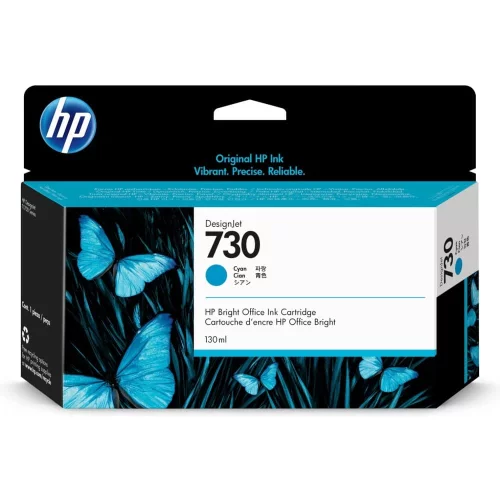 Картридж/ HP 730 130-ml Cyan DesignJet Ink Cartridge (P2V62A)