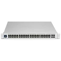 Коммутатор/ 48-port, Layer 3 switch supporting 10G SFP+ connections with fanless cooling (USW-PRO-48-EU)