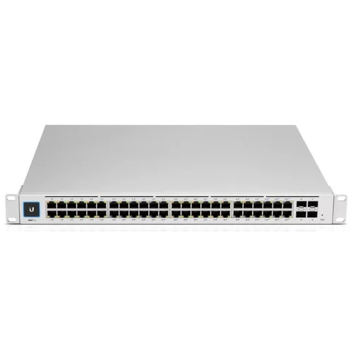 Коммутатор/ 48-port, Layer 3 switch supporting 10G SFP+ connections with fanless cooling (USW-PRO-48-EU)