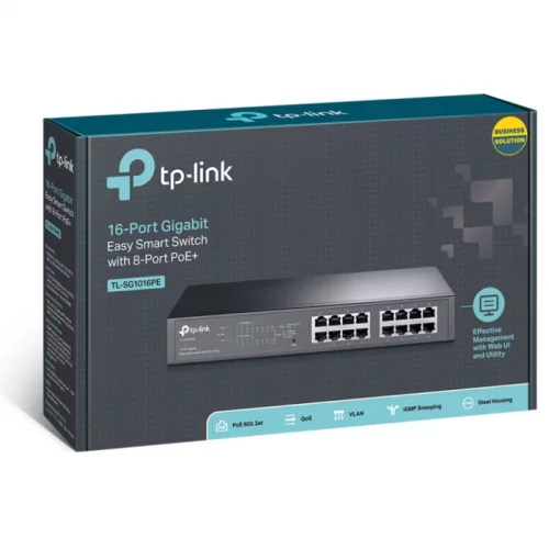 Коммутатор TP-LINK Easy Smart TL-SG1016PE 16x RJ-45 (TL-SG1016PE) фото 3