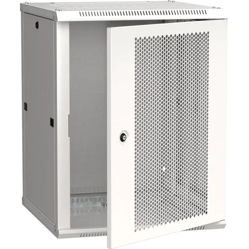 ITK Шкаф LINEA W 15U 600x600 мм дверь перфорированная, RAL7035 (LWR3-15U66-PF)