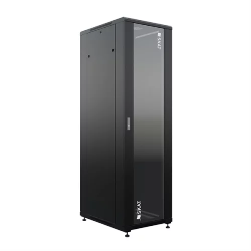 Телекоммуникационный шкаф (4405) Бастион SKAT TB-32R680GF-B Телекоммуникационный шкаф 32U/600x800мм/Пд-стекло/Зд-металл/RAL9005/79,7кг/1.5 л.г