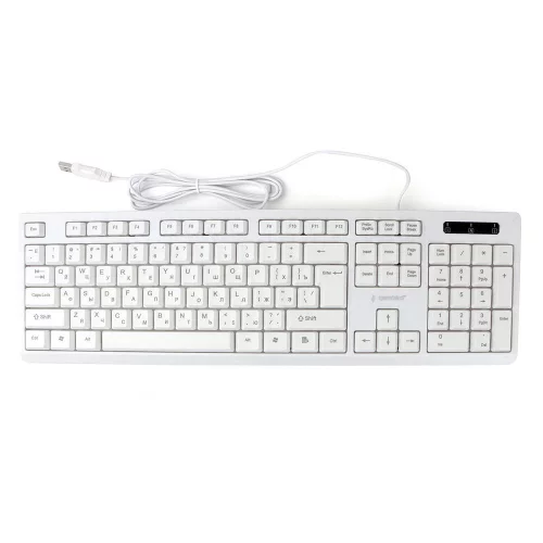 Клавиатура Gembird KB-8355U,{USB,белый, 104 клавиши, кабель 1,85м}