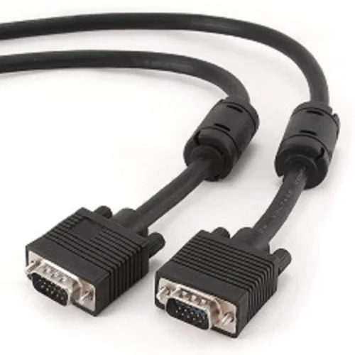 Gembird/ Cablexpert CC-PPVGA-5M-B, Кабель VGA Premium , 15M/ 15M, 5.0м,черный,тройной экран, феррит.кольца