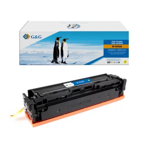 Тонер-картридж G&G NT-CF532A желтый 900 страниц для НР LaserJet Color M154A/ NW, M180/ 180N, M181/ 181FW