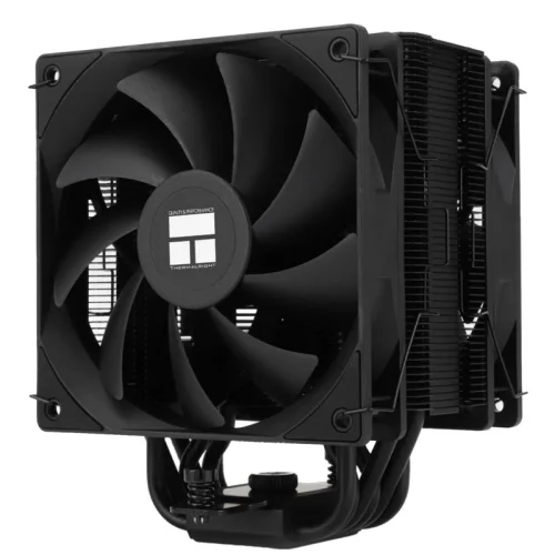 Кулер для процессора/ Thermalright Burst Assasin 120 EVO Dark (4-pin PWM, 156mm, Ni/CU, 6x6mm, 2x120mm, 66.17CFM, 25.6dBA, 1550RPM, S: 1700, 1200, 115X, AM5, AM4) (BA120-EVO-DARK)