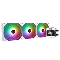 Водяное охлаждение для процессора/ Water Cooling System Thermalright Frozen Warframe 420 ARGB (420mm, LED, White, ARGB/ Fans: 3x140mm, 88.7CFM, 29.8dBA, 1750RPM/ Pump height 60mm, 23dBA, 3000RPM, Rad (F-WFRAME-420-ARGB-WH)