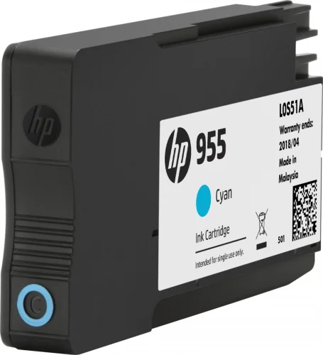 L0S51AA HP 955 оригинальный картридж (700 стр.) для HP OJP 77xx/82xx/87xx Cyan фото 2