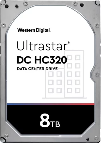 Жесткий диск WESTERN DIGITAL ULTRASTAR Ultrastar DC HC320 HUS728T8TAL5204 8Тб Наличие SAS 256 Мб 7200 об/ мин Количество пластин/ головок 5/ 10 3,5