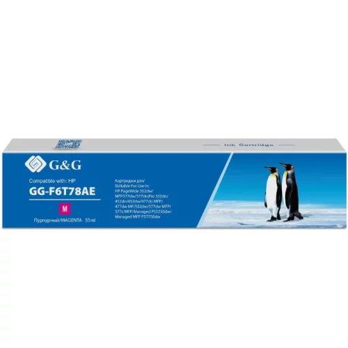 Картридж струйный G&G GG-F6T78AE 913A пурпурный 55 мл. для HP PW 352dw/ 377dw/ Pro 477dw/ 452dw