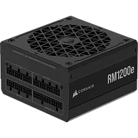 Блоки питания/ Power Supply Corsair RM1200e Low-Noise, Model RPS0189, 1200W 80+ Gold (ATX, 3.1, PCIe 5.1, Full modular, 1x24(20+4)pin, 1x12V-2x6, 1x16-pin PCIe, 2x4+4-pin CPU +12V (EPS), 4x4-pin Molex (CP-9020258-EU)