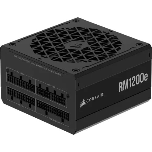 Блоки питания/ Power Supply Corsair RM1200e Low-Noise, Model RPS0189, 1200W 80+ Gold (ATX, 3.1, PCIe 5.1, Full modular, 1x24(20+4)pin, 1x12V-2x6, 1x16-pin PCIe, 2x4+4-pin CPU +12V (EPS), 4x4-pin Molex (CP-9020258-EU)