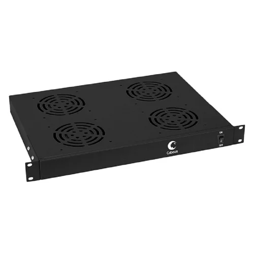 Cabeus JG03-BK Модуль вентиляторный 19, глубина 320 mm, 4 вентилятора, цвет черный (RAL 9004)