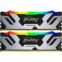 Модуль памяти Kingston 48GB DDR5 8800 FURY Renegade Silver RGB On-Die ECC CUDIMM CL42 kit 2*24gb (KF588CU42RSAK2-48)