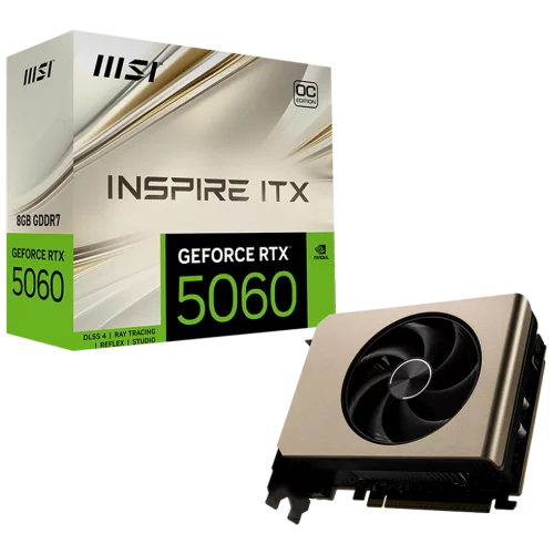 Видеокарта PCIE16 RTX5060 8GB RTX 5060 8G INSPIRE ITX OC MSI